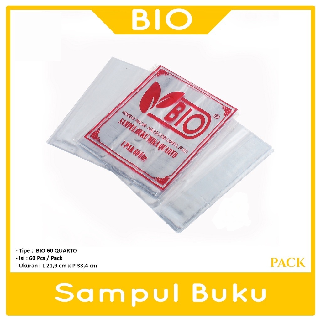 

V2_BIO - Sampul Plastik Bening Kwarto - Pack