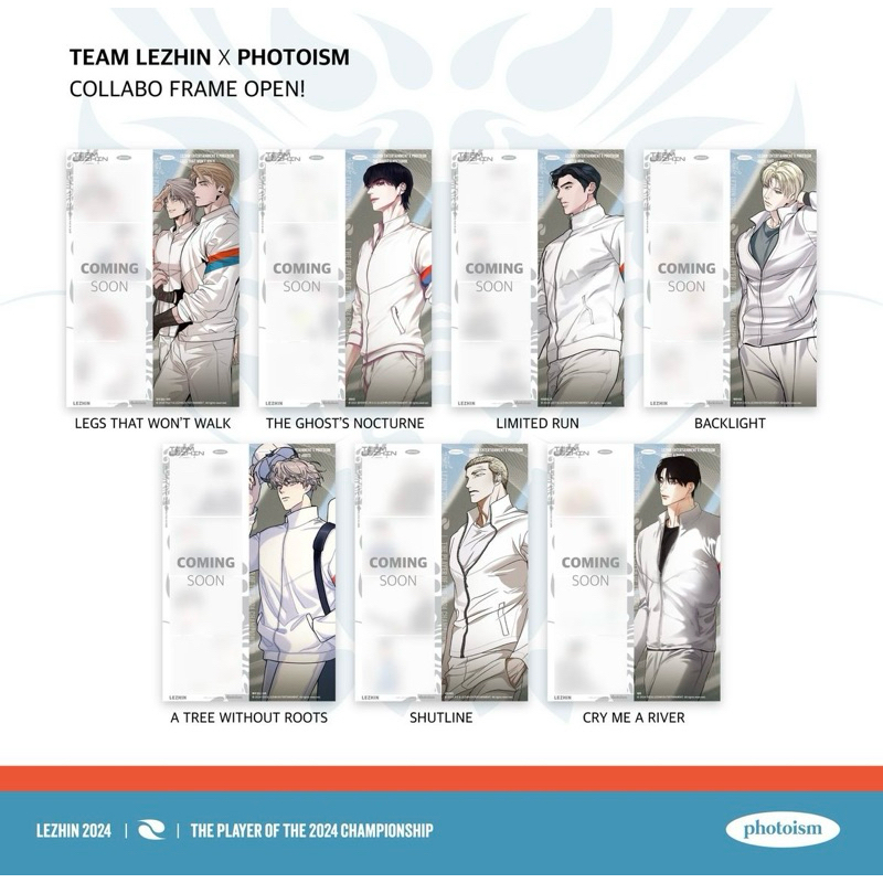[100% ORI] Photobooth Photostrip Photoism x Team Lezhin BL Painter of the night POTN Backlight Limit