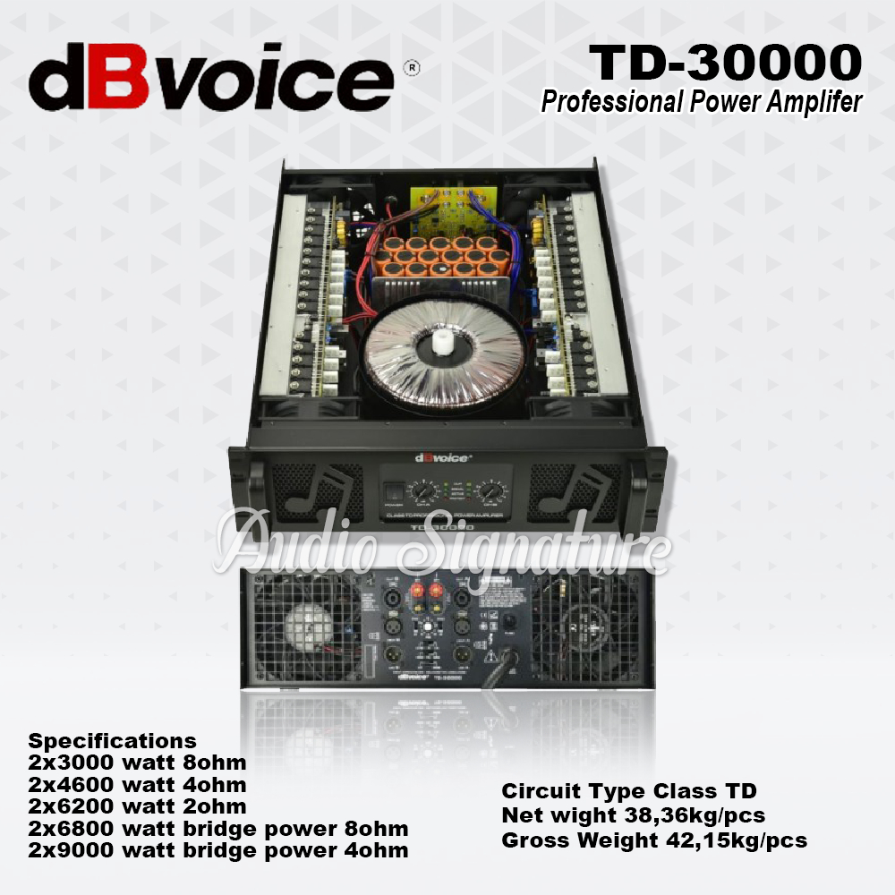 Power Amplifier DB VOICE TD30000 | TD 30000 Class TD Original