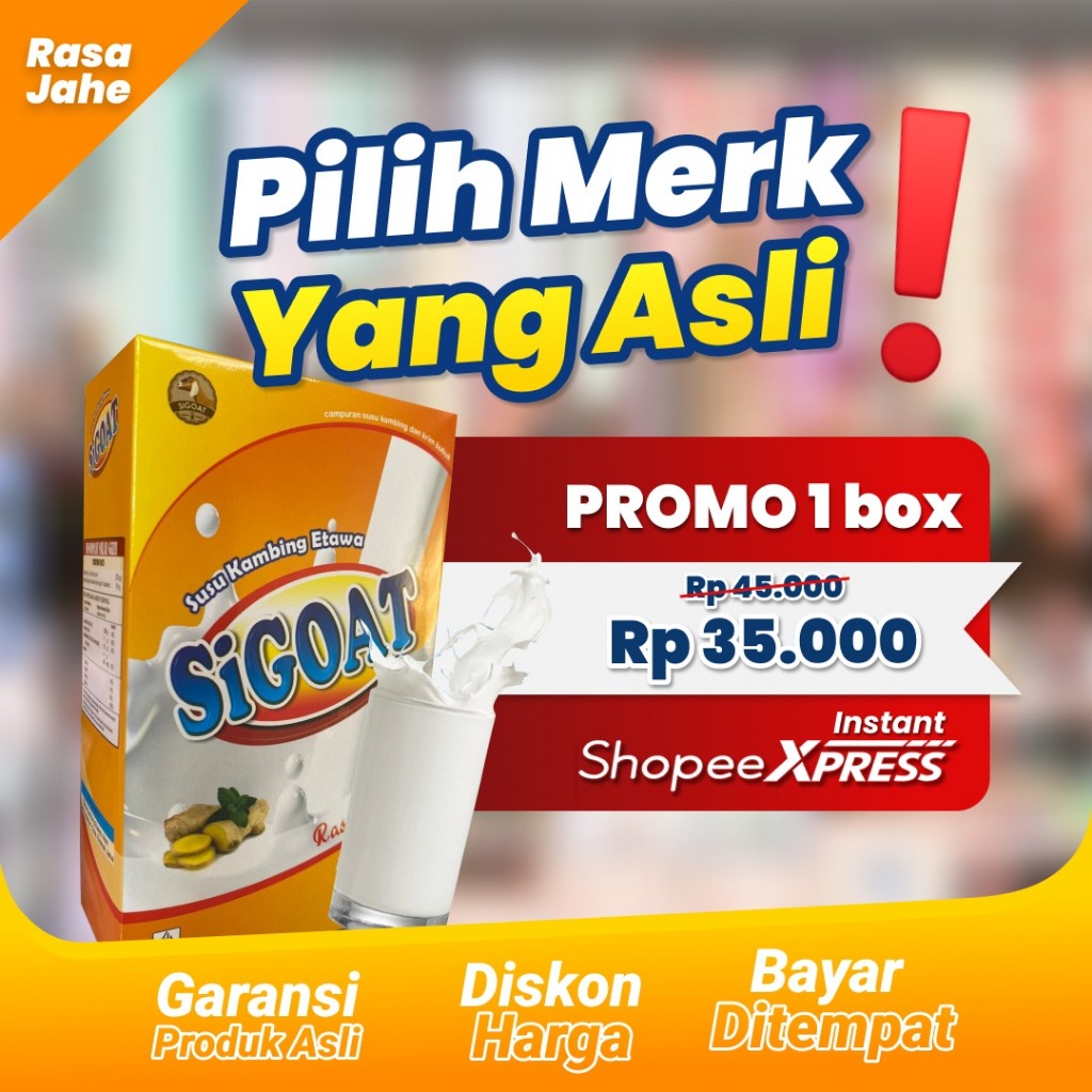 

SIGOAT Jahe: Kombinasi Sempurna Susu Kambing dan Jahe untuk Kesehatan
