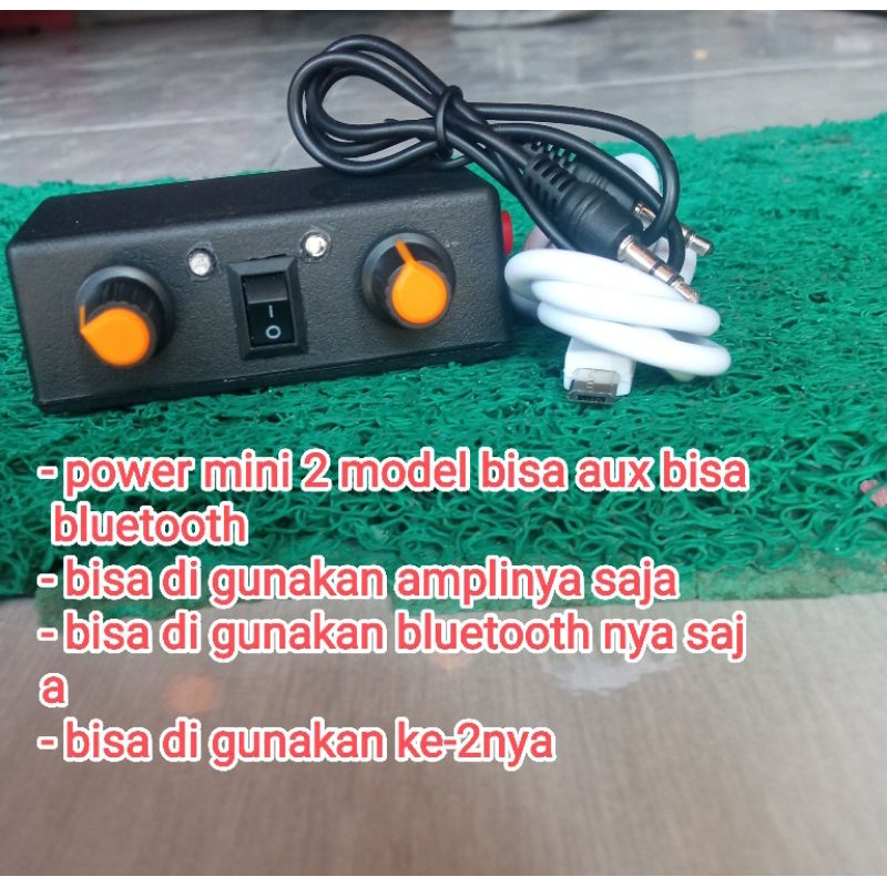 Ampli mini 5volt bisa bluetooth bisa aux