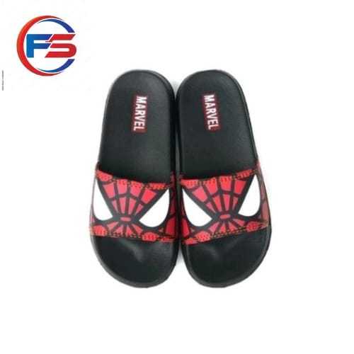 Marvel Sandal Anak Lucu Laki Laki Dan Perempuan Model Slide On Motif Spiderman Premium
