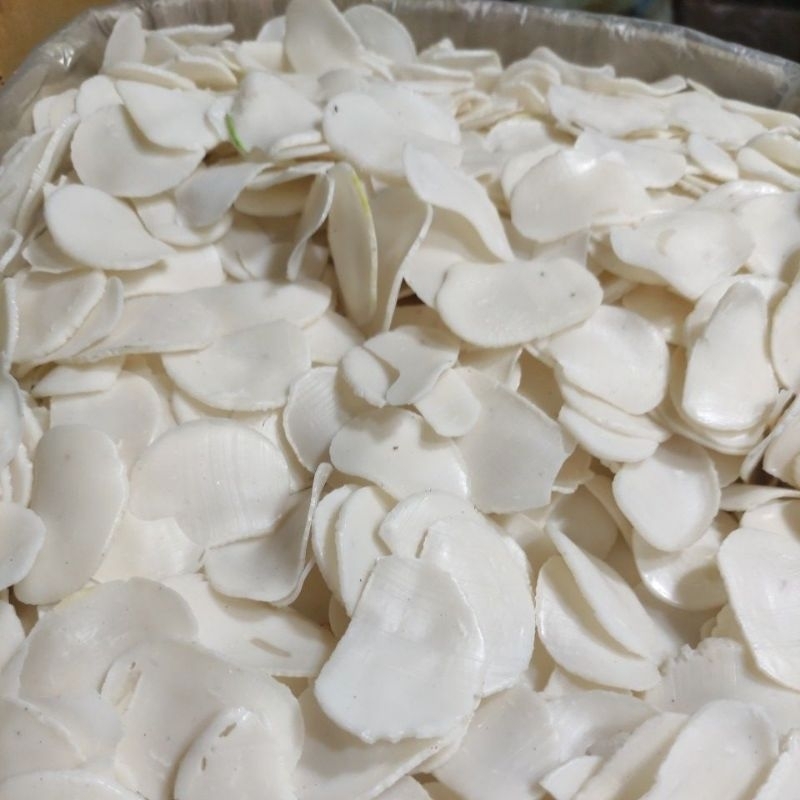 

Kerupuk mentah udang putih