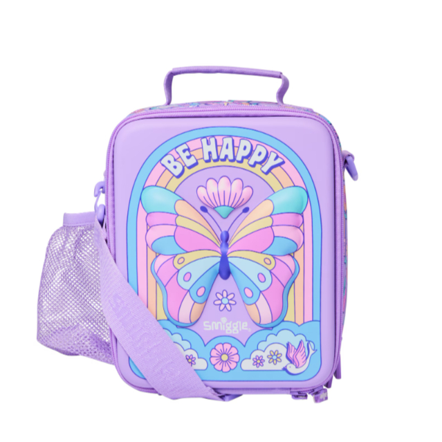 SMIGGLE LIMITLESS LUNCHBAG HARDCASE WITH STRAP LILAC - TAS BEKAL SMIGGLE