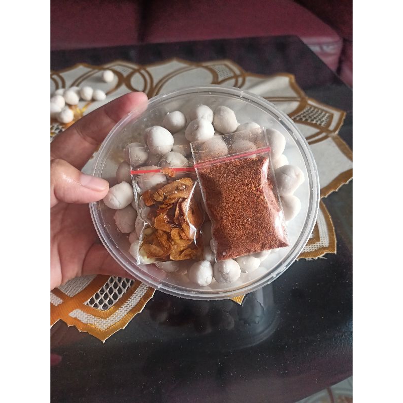 

cimol bojot pedas daun jeruk