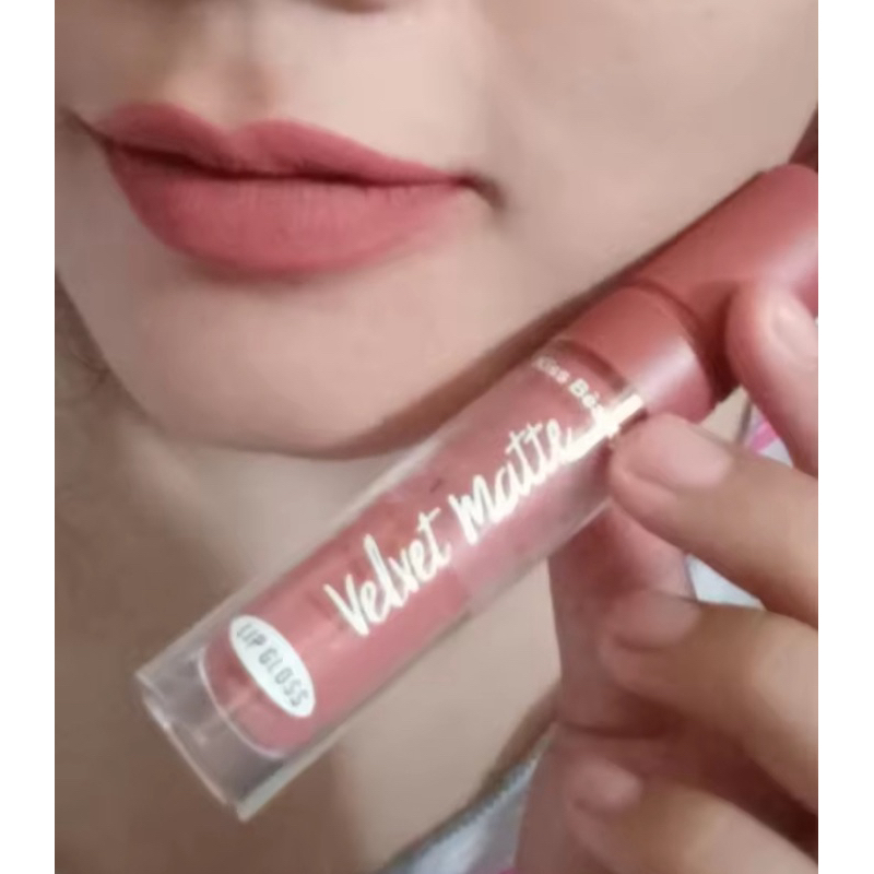 KISS BEAUTY LIPCREAM VELVET MATTE || special [ NUDE ] HARGA Ecer Per (1pcs)✓✓✓
