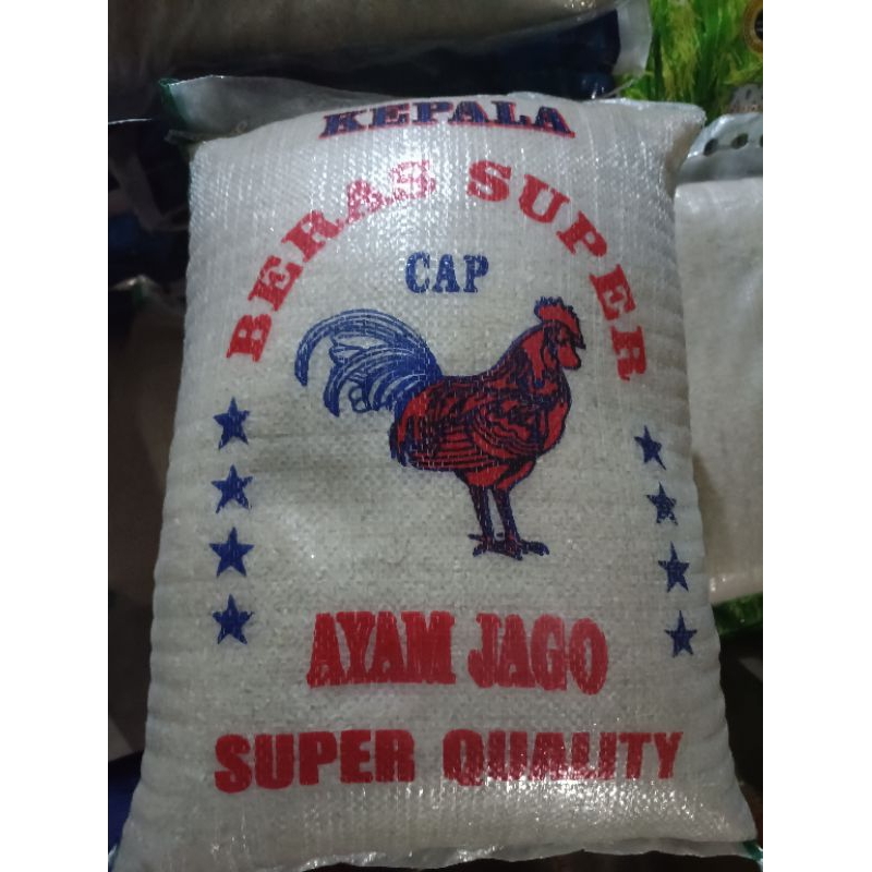 

Beras cap jago 10 kg pulen dan putih