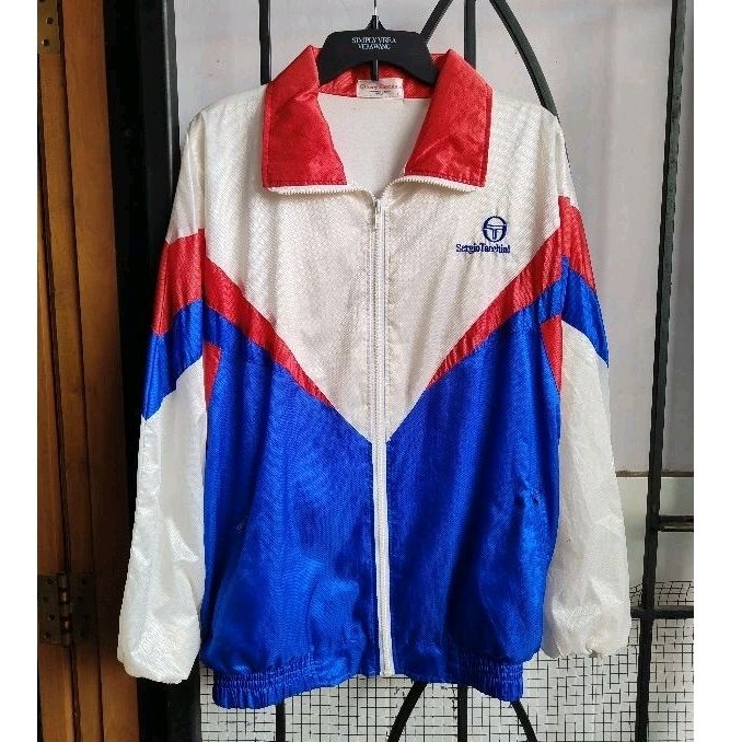 Jacket Sergio Tacchini vintage windbreaker for casual jacket riding motoran jacket kampus sekolah ja