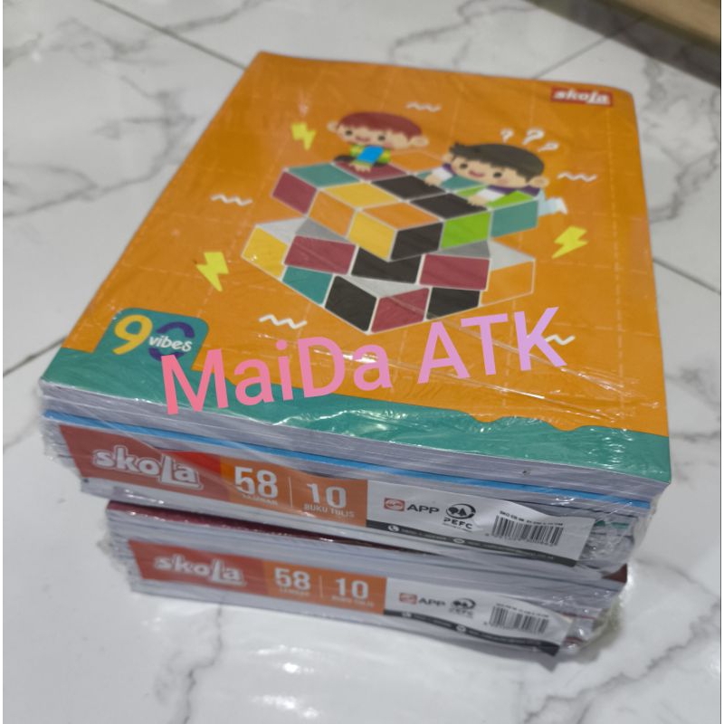 

10pcs Buku Tulis SKOLA ISI 58Lembar