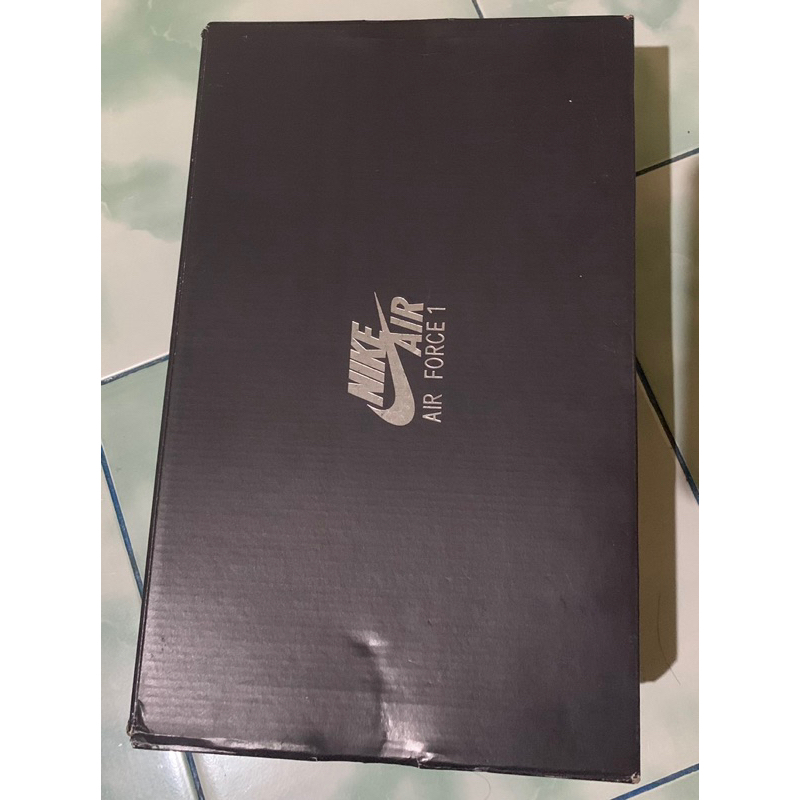 SEPATU ORIGINAL  Nike Air Force 1 Low Reflective Swoosh White Blue