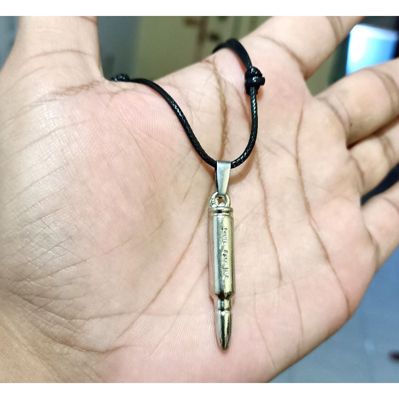 Kalung Tali Bandul Peluru