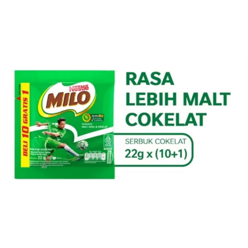 

MILO sachet 10+1 @22 gram