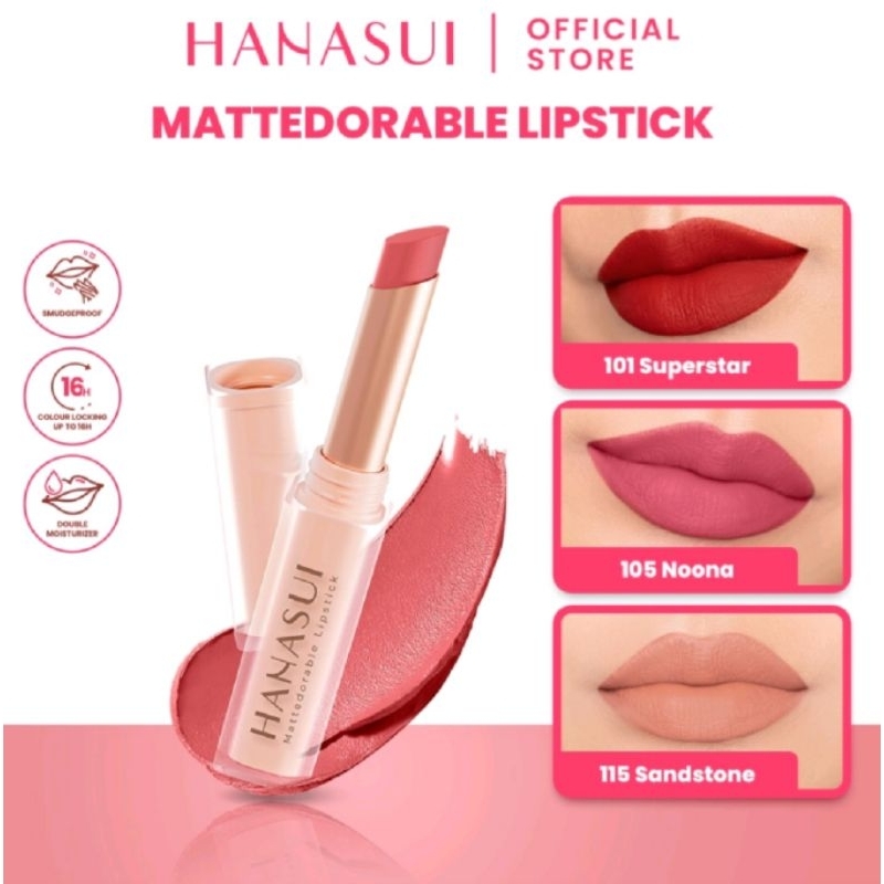 Hanasui Mattedorable Lipstik
