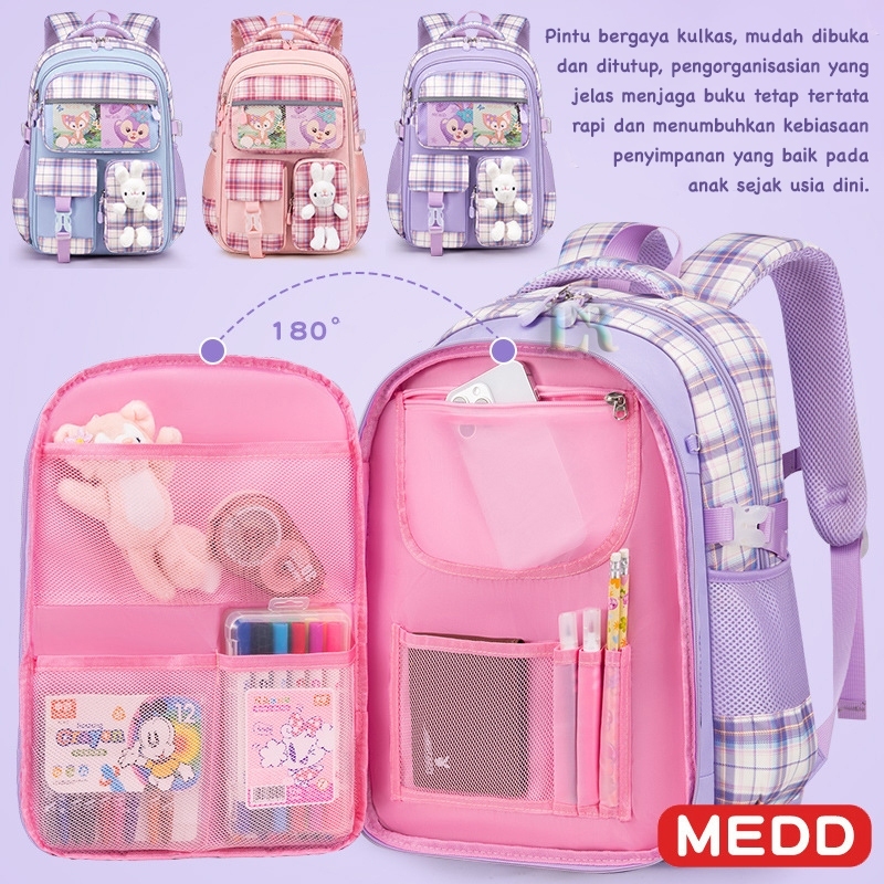 Tas Sekolah Import Untuk Anak Perempuan Model Kulkas Motif Sanrio Stella Lau Rabbit Kelinci Lina Bel