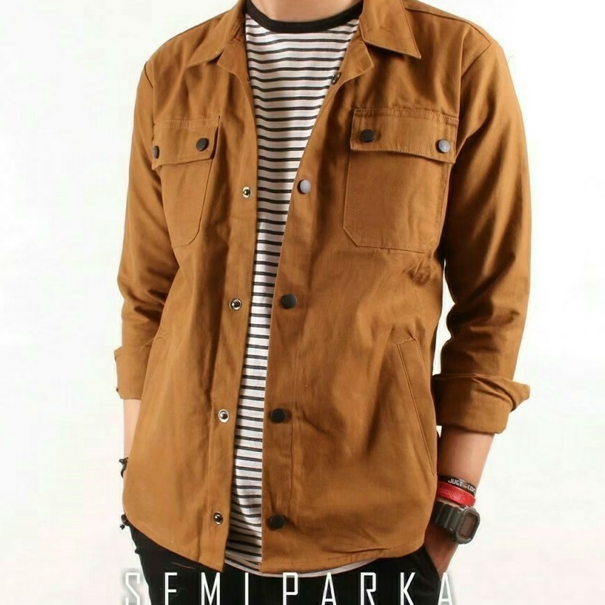 FG2 Jaket pria trucker  Jaket Semi parka  Kemeja pria  jaket pria keren  atasan pria  kemeja cowok