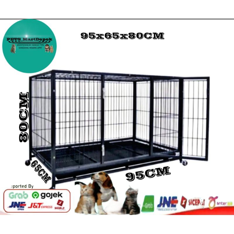 KANDANG KUCING / KANDANG ANJING BAHAN BESI TEBAL KOKOH SIZE XXL JUMBO