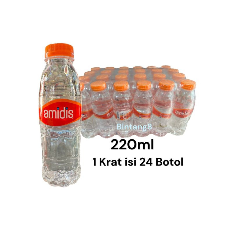 

Air Minum Amidis 220ml [1 krat 24 Botol]