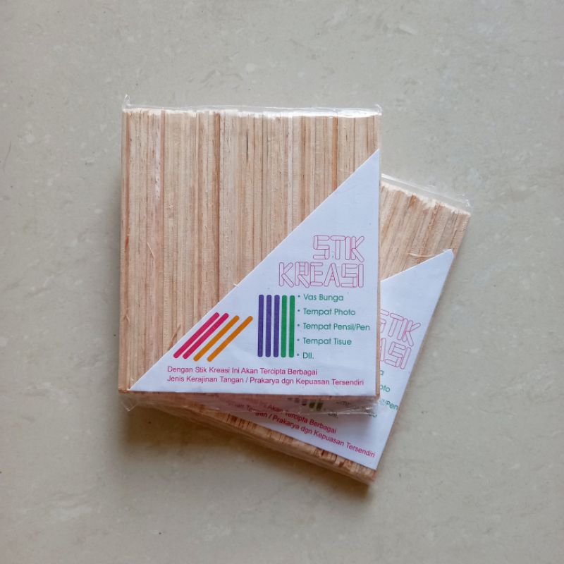 

[ MURAH PACK ISI 50 PCS ] Stik Es Krim Stik Kreasi Putih Stik Kerajinan Tangan Anak