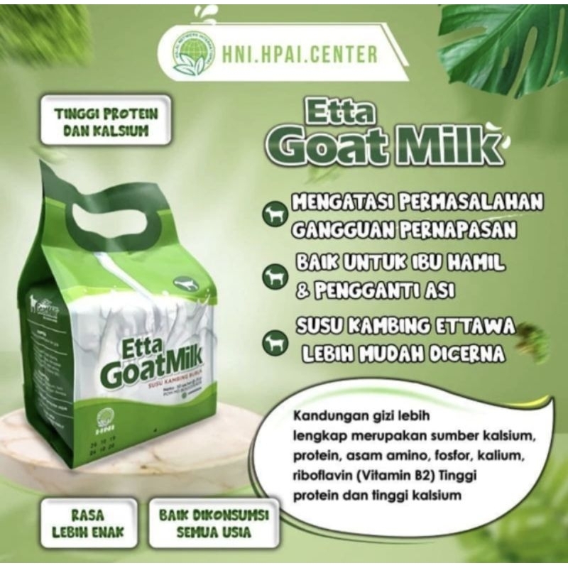 

Etta Goat Milk / Susu Kambing Bubuk untuk kesehatan