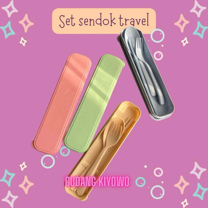 SENDOK MAKAN SET TRAVEL