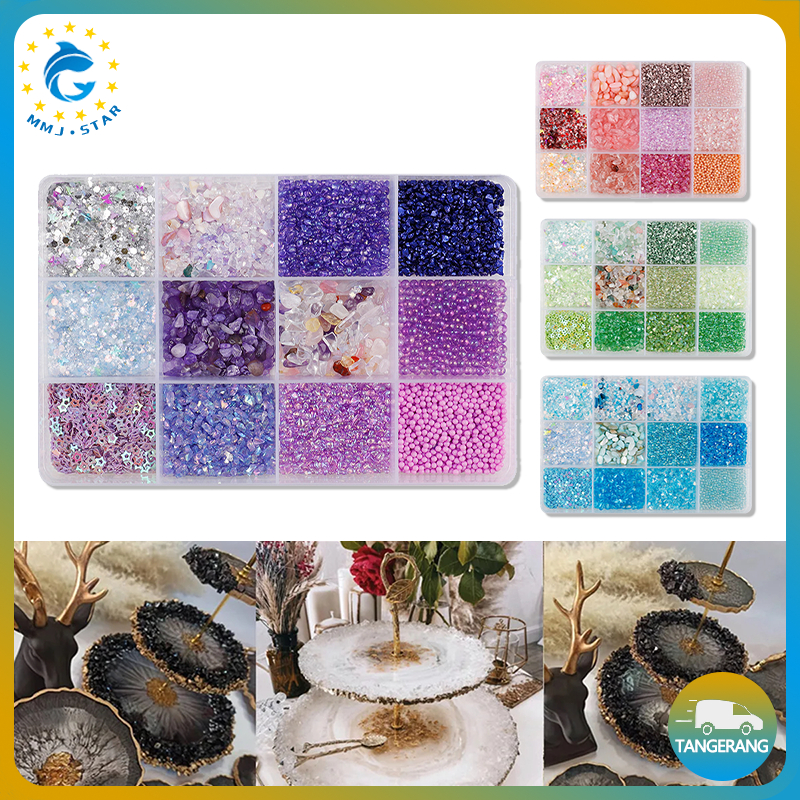 Resin-Filled Gravel/Batu Pecah Aksesoris Resin/Payet Kerikil Berisi Resin