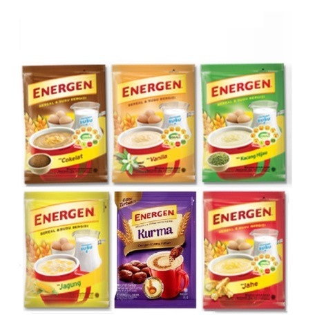 

ENERGEN susu dan sereal 1 renceng 5 sachet @35 gr