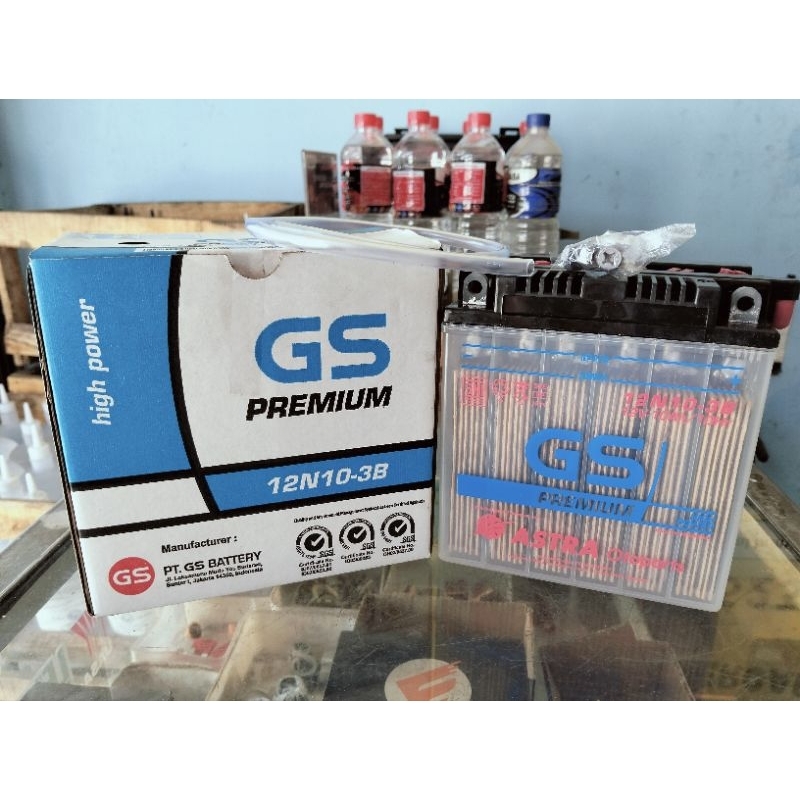 AKI GENSET GS PREMIUM BASAH 12N10 -3B 12V 10AH