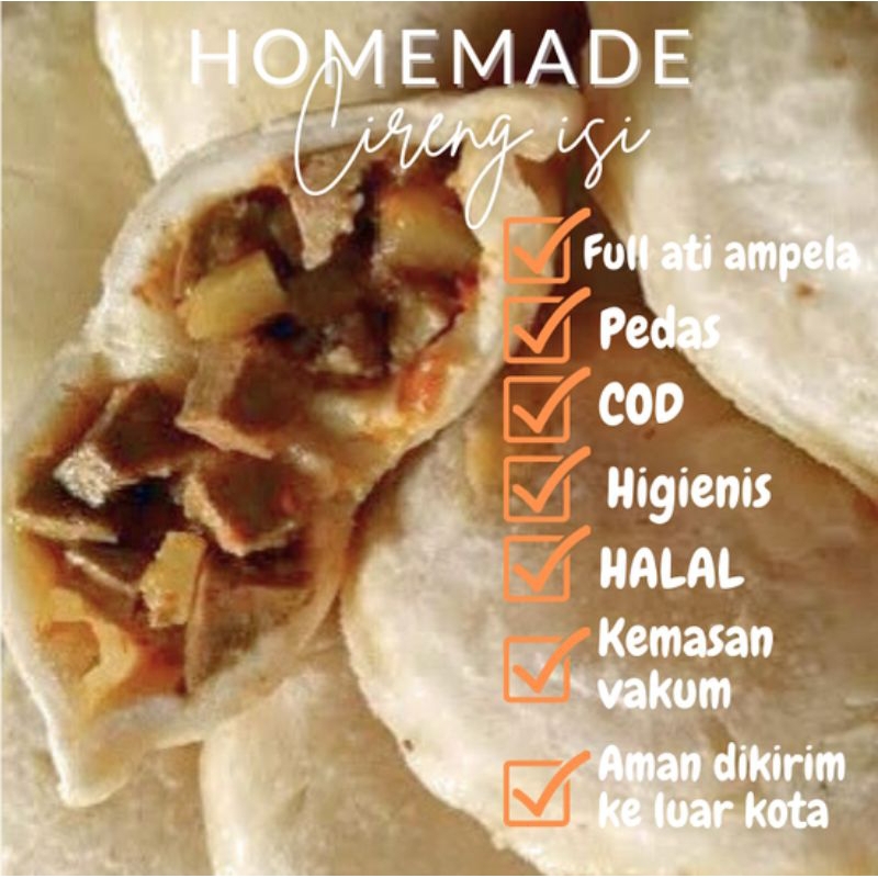 

Cireng isi Ati Ampela Pedas Isi 5pcs (Makanan/Frozen Food/Instan/Snack/Ringan/Cemilan Pedas)
