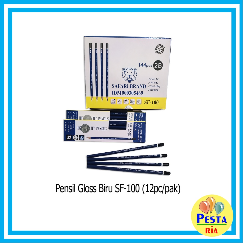 

Murah!! (12Pcs) Pensil 2b Safari Biru, pensil komputer, pensil kayu, pensil ujian, alat tulis, ATK murah