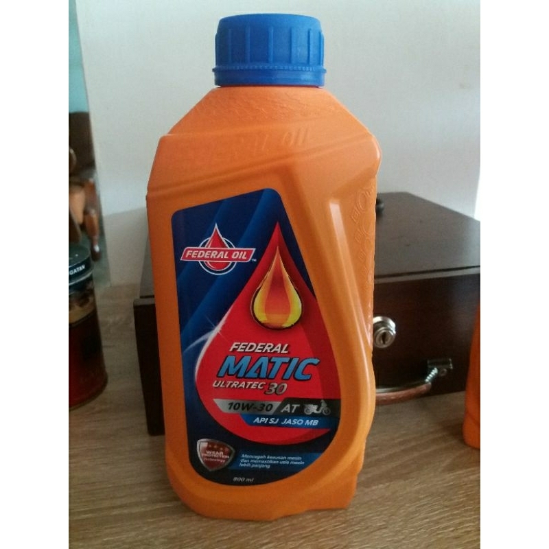 oli federal matic 10W-30 0.8L oli motor matic honda beat vario scoopy dll