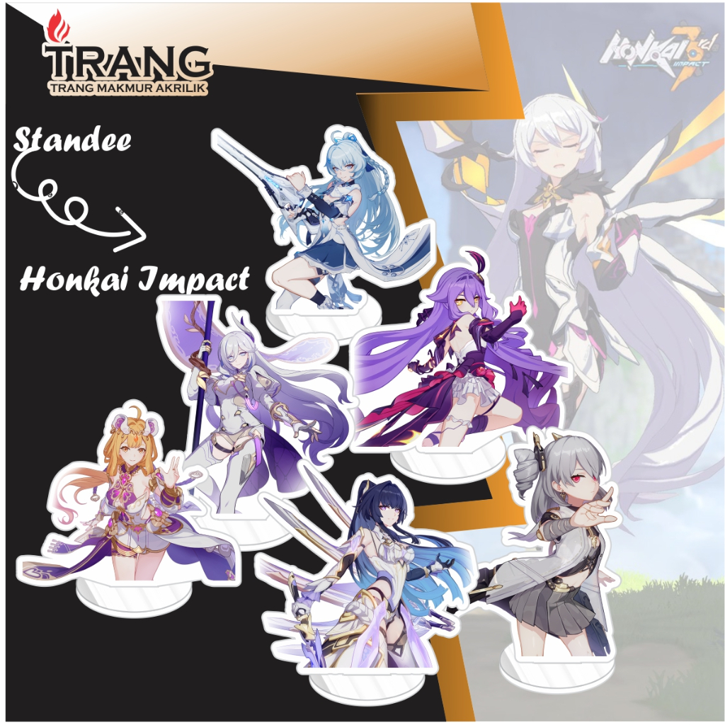 Standee Figure Akrilik Honkai Impact 3 / Standing Action figure Acrylic Honkai Impact 3