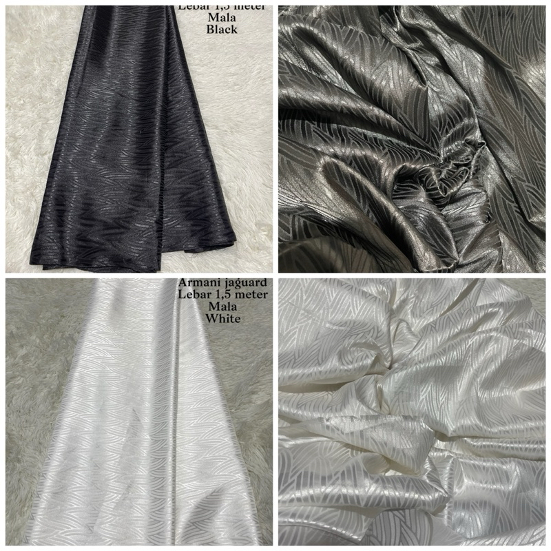 bahan kain armani silk jacguard |kain motif silk jaguard |kain dan bahan meteran