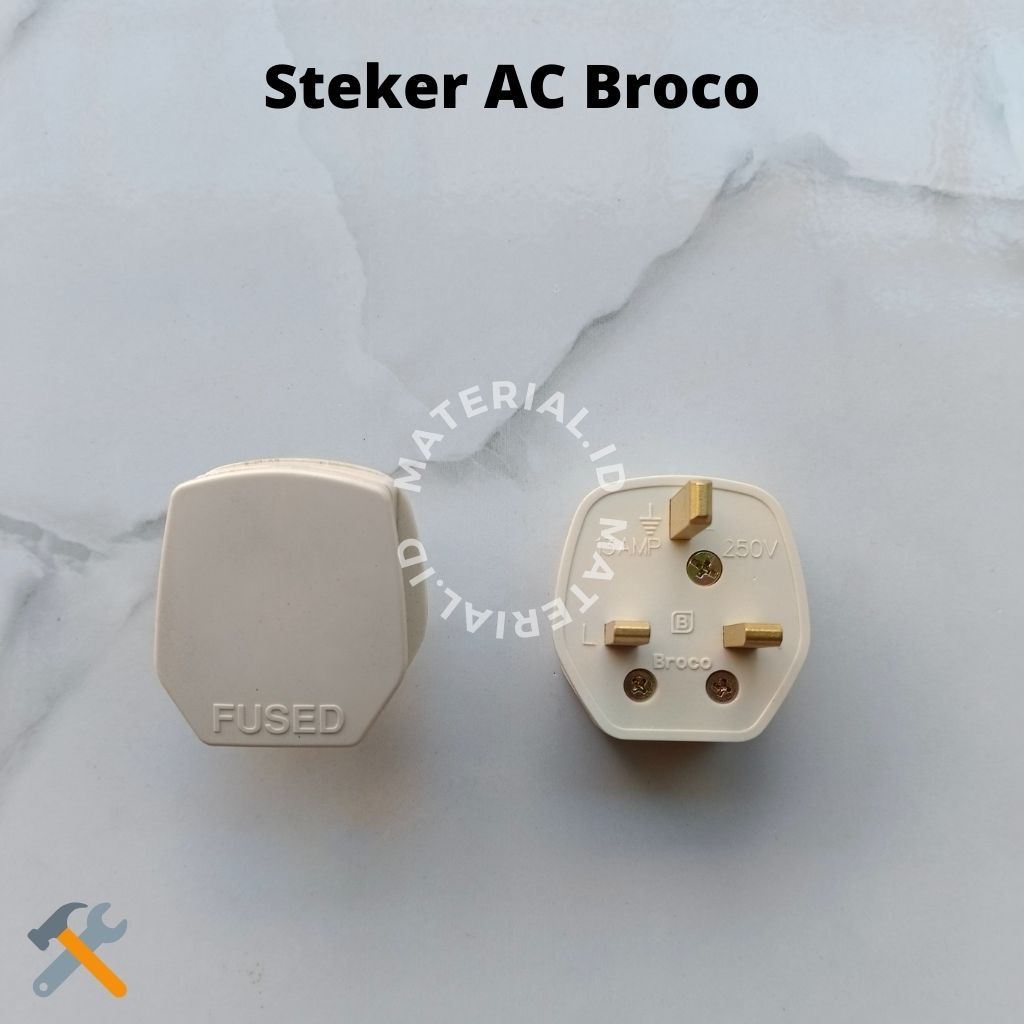 Steker Ac Kaki 3 Broco Colok Colokkan Air conditioner