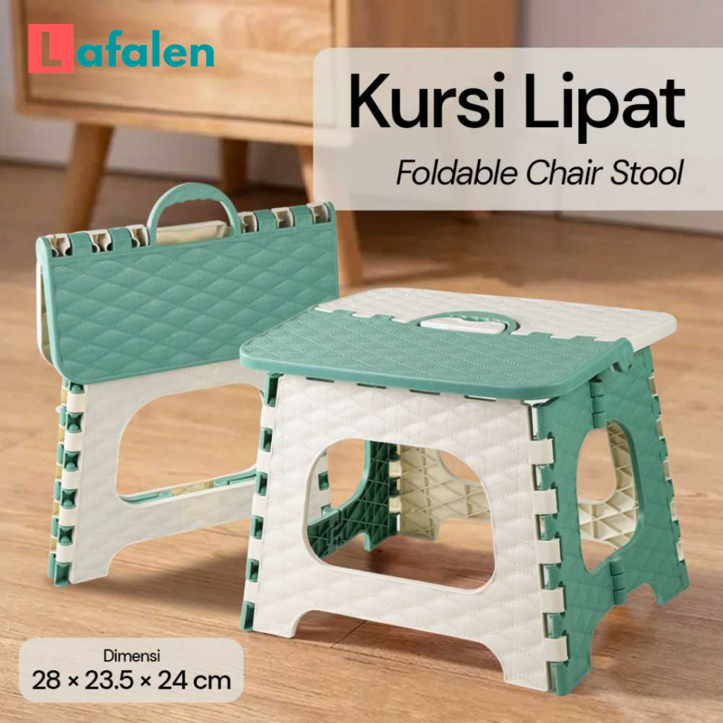 Kursi Lipat Portable Plastik Bangku Jongkok Outdoor Pendek Dewasa