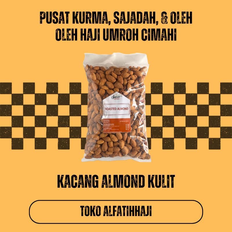 

Roasted Milk Almond / Kacang Almond Asli 1kg Manis Gurih