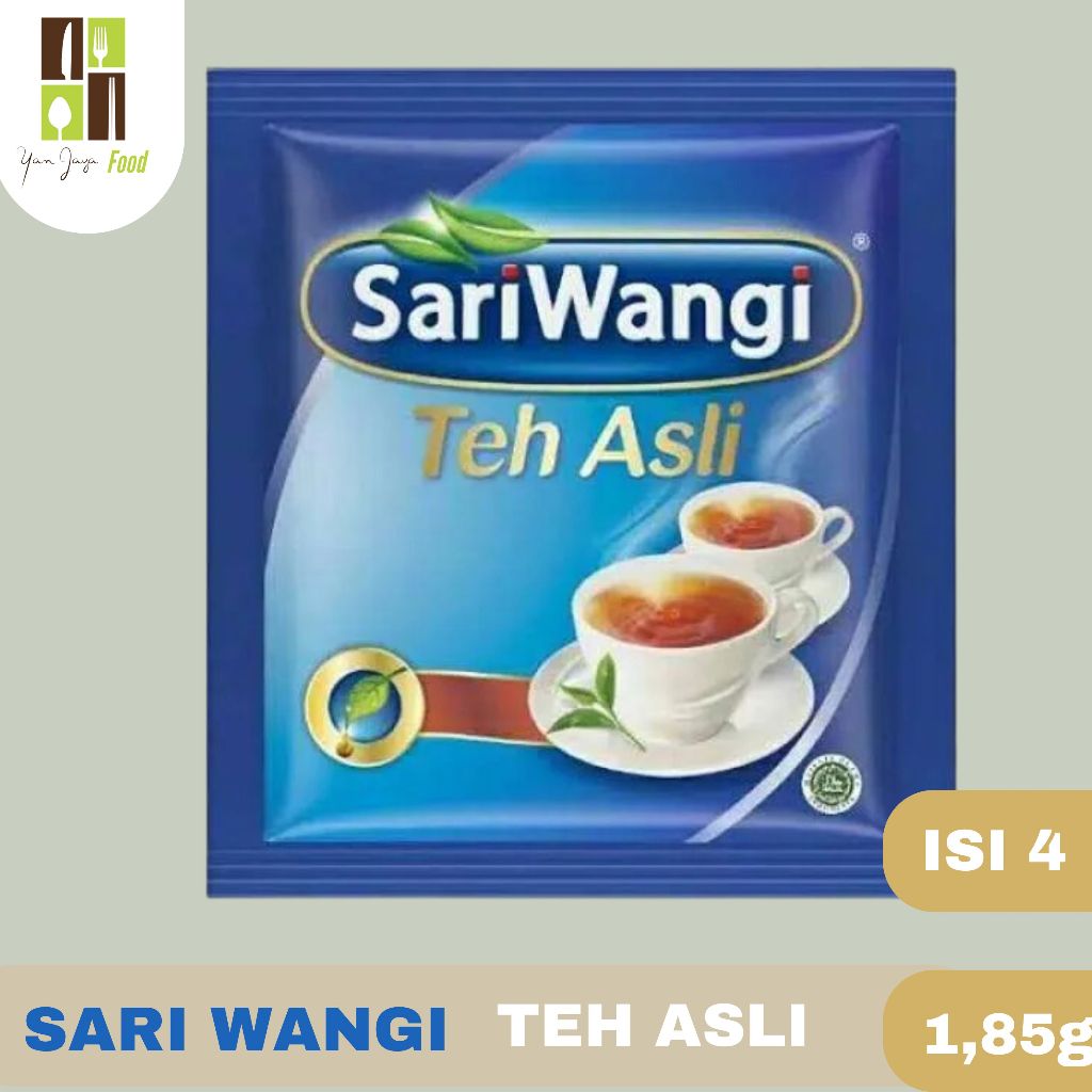 

Sari Wangi 100% Teh Asli / Teh Celup / Teh hitam Pilihan Kemasan Sachet [1,85g] 1 PCS