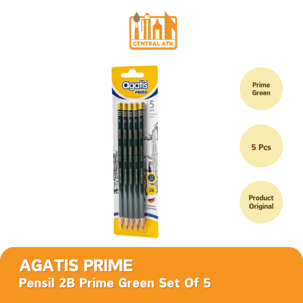 

PENCIL / PENSIL 2B PRIME GREEN AGATIS SET 5 / PENSIL 2B PRIME GREEN AGATIS SET 5 (1 SET)