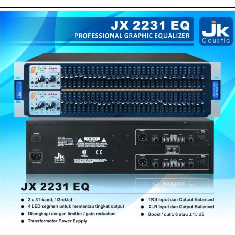 EQUALIZER JK JX 2231 EQ / JX-2231EQ ORIGINAL