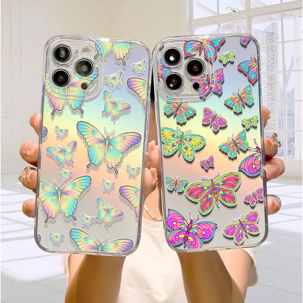 Case Hologram OPPO A5S A11K A12 A7 A15 A15S A57 A77S A58 4G Motif ( 24 ) Softcase Hologram Bening Te