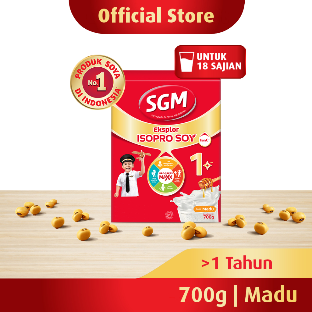SGM Eksplor ISOPRO SOY 1+ Madu Susu Pertumbuhan 700GR