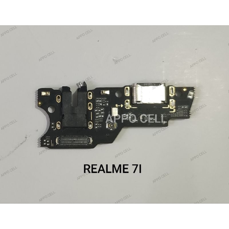 PAPAN CAS KONEKTOR / CONNECTOR BOARD CHARGER + H/F OPPO REALME 7I