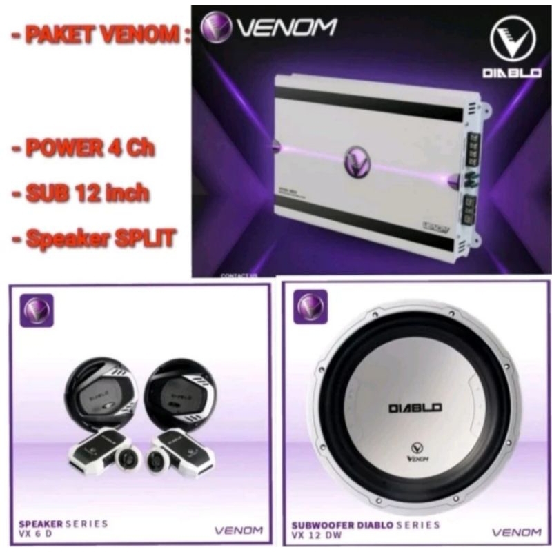 Paket Audio Mobil Venom Diablo