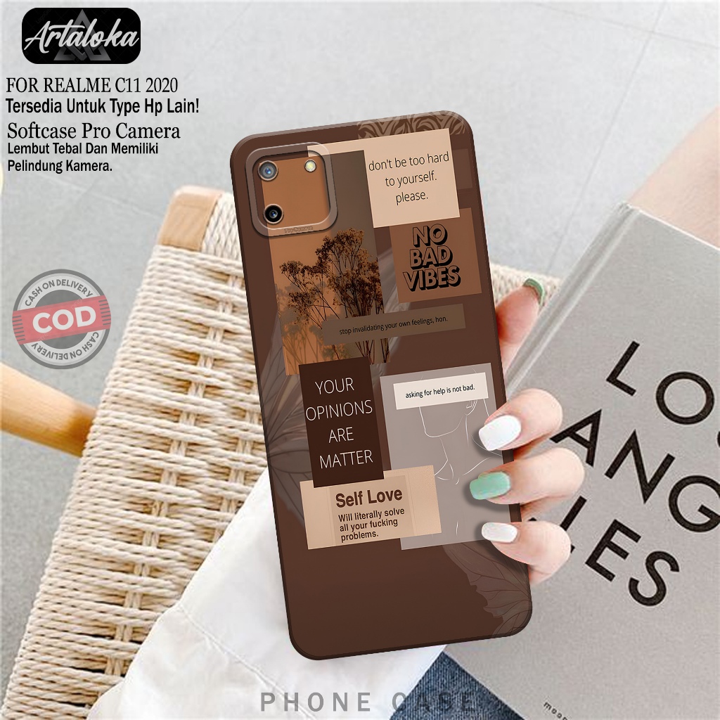 Softcase Hp Realme C11 2020 Fashion Case Aesthetic Case Realme C11 2020 Silikon TPU Pro Camera Casin