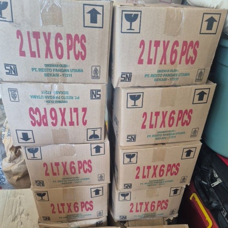 

Minyak goreng murah 2 liter /Resto / per dus isi 6 pouch