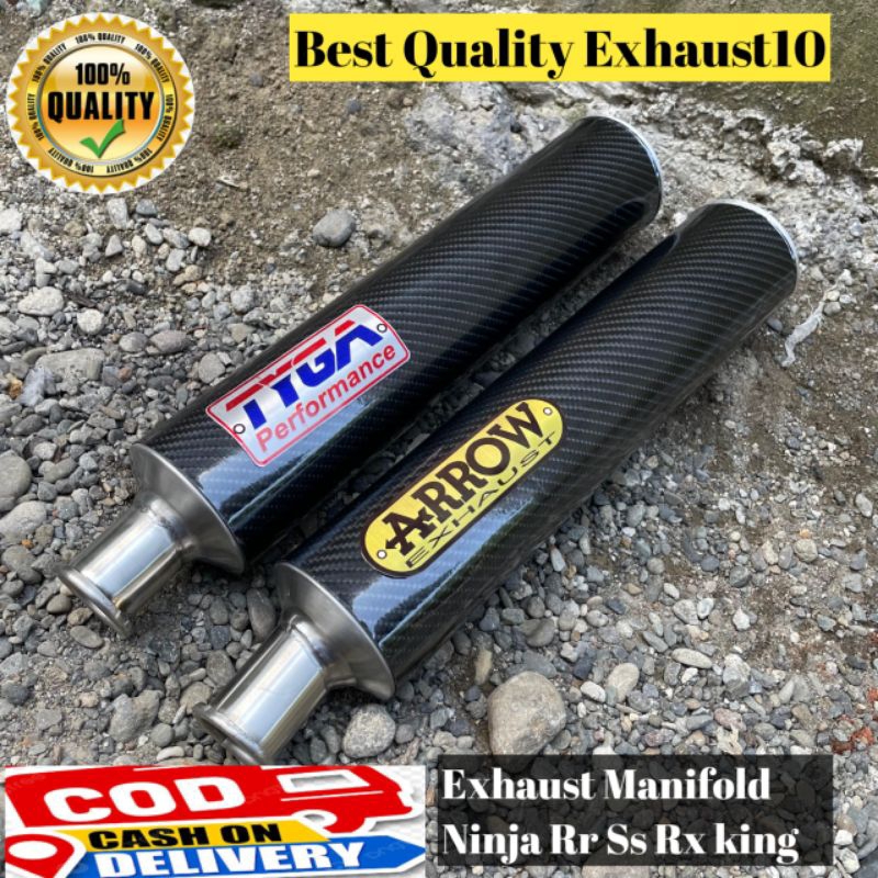 Tyga performance Exhaust Manifold 2Stroke Carbon only - Muffler Arrow 2Stroke