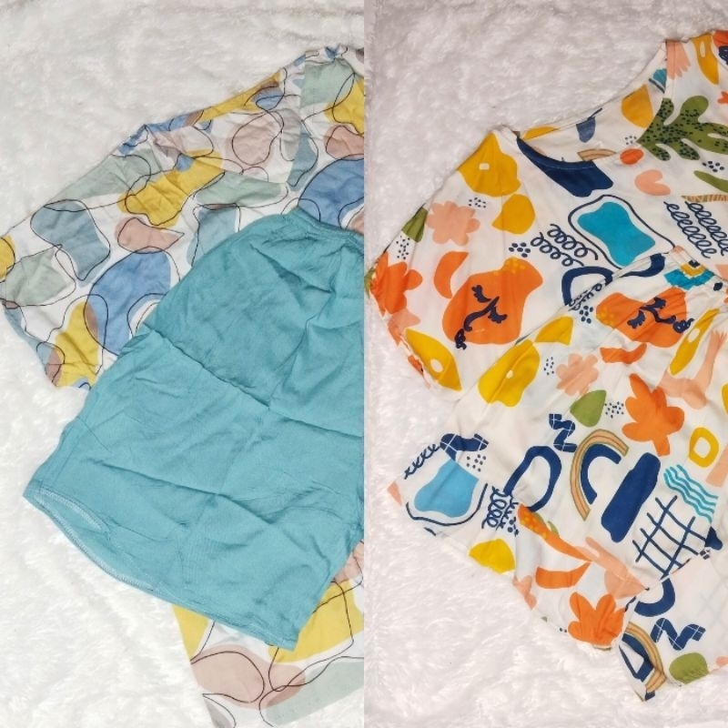 One Set Rayon lengan pendek