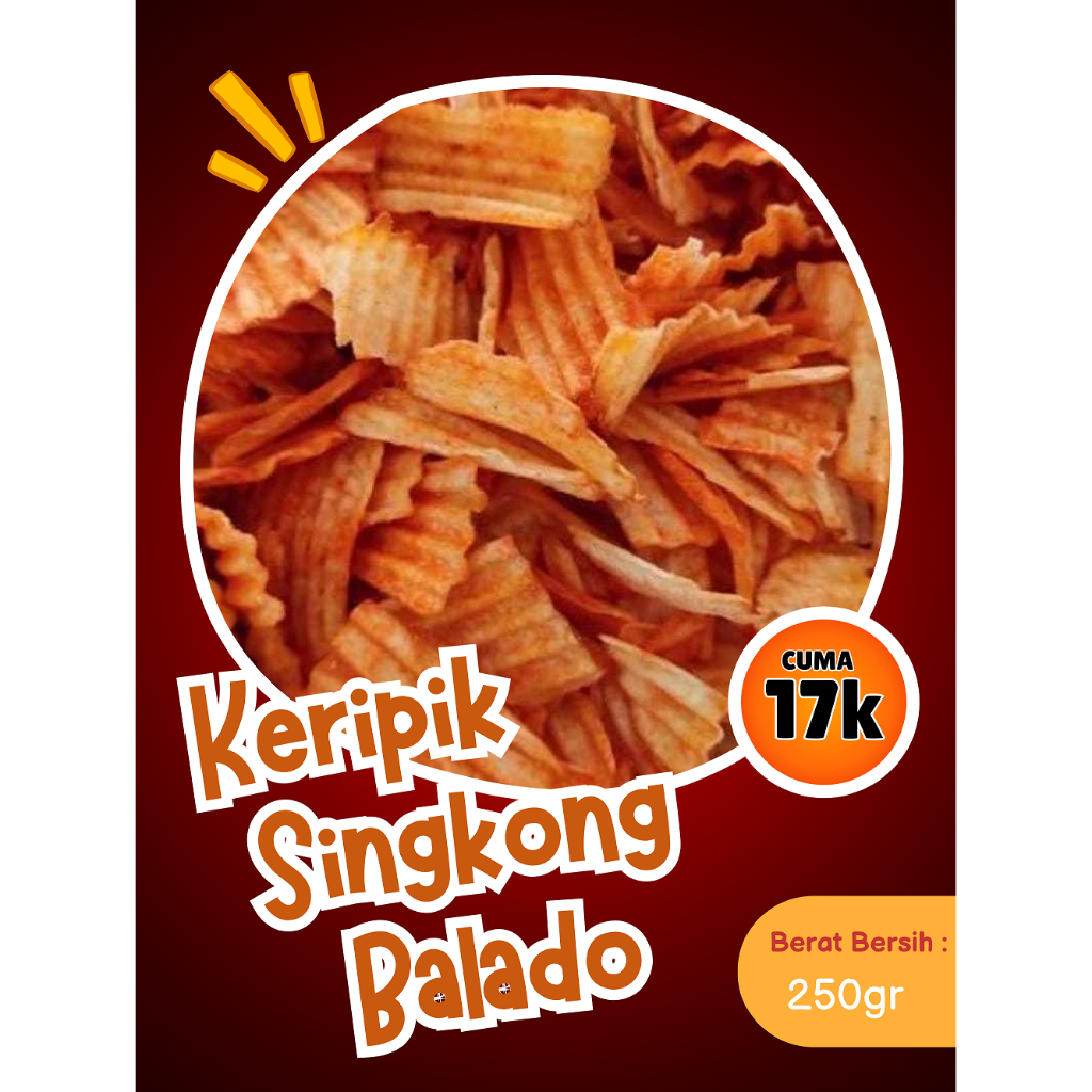 

Keripik Singkong Balado TES 250 gr