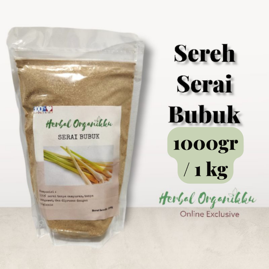 

Sereh Bubuk 500 & 1000gr(1kg) | Serai Bubuk Murni