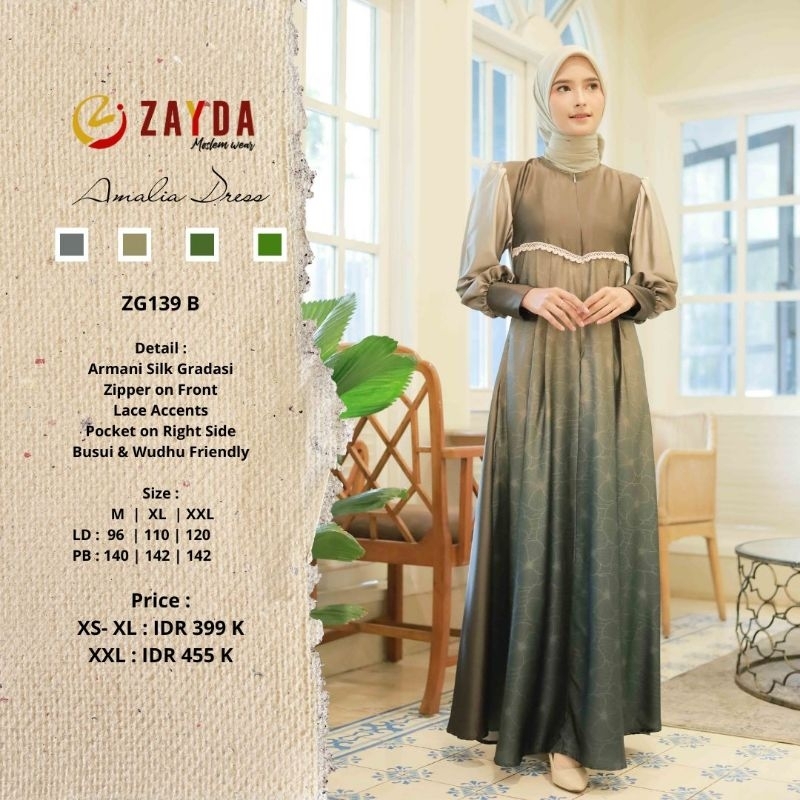GAMIS ZAYDA ZG139 Gamis Cantik Gamis Mewah ORI 100% by ZAYDA