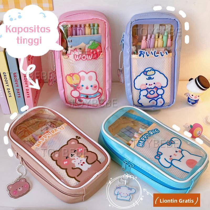 

Tempat Pensil Sanrio Tempat Alat Tulis Sanrio Pen Holder Sanrio Anti Air Transparan Cute Ins Korean Style Pencil Case/Tempat Alat Tulis Tempat Pulpen Perlengkapan Sekolah 、Tempat Pensil Anak Transparan Motif Kartun Pencil Case Multifungsi Ala Korea Pouch